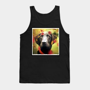 Old Black Labrador Retriever Just Enjoying Nature Tank Top